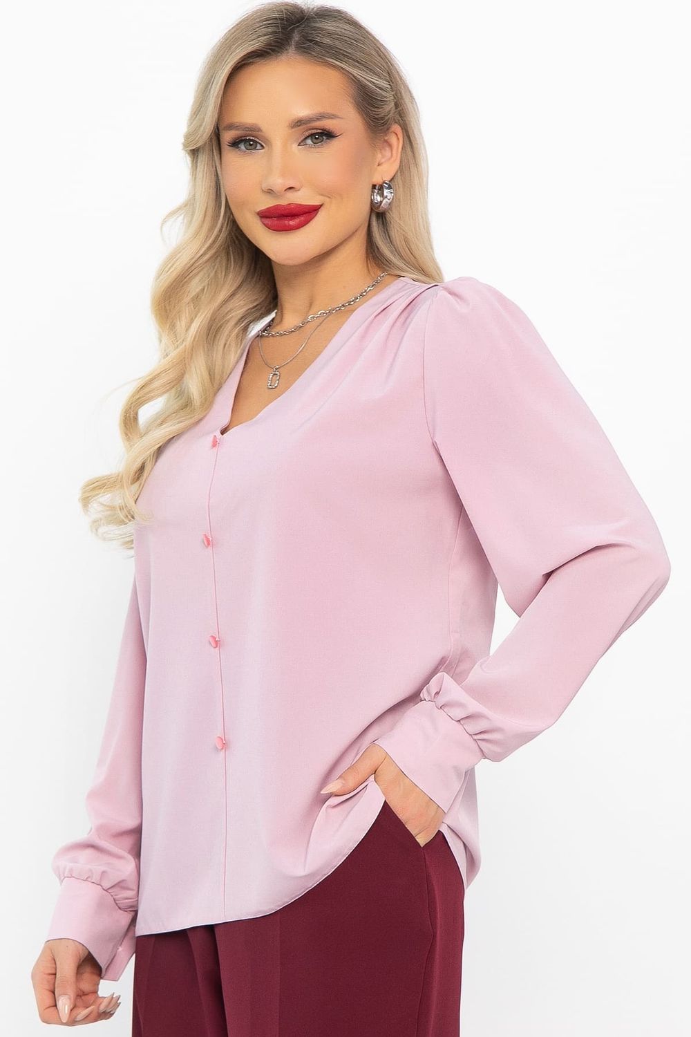 Блуза Марго (розовая) Б14634-43М LT Collection
