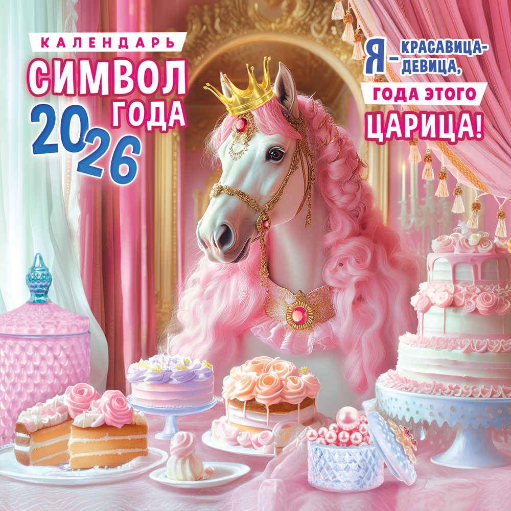 Календарь на скрепке (БПК, в упаковке) Символ года (коллаж). Царица