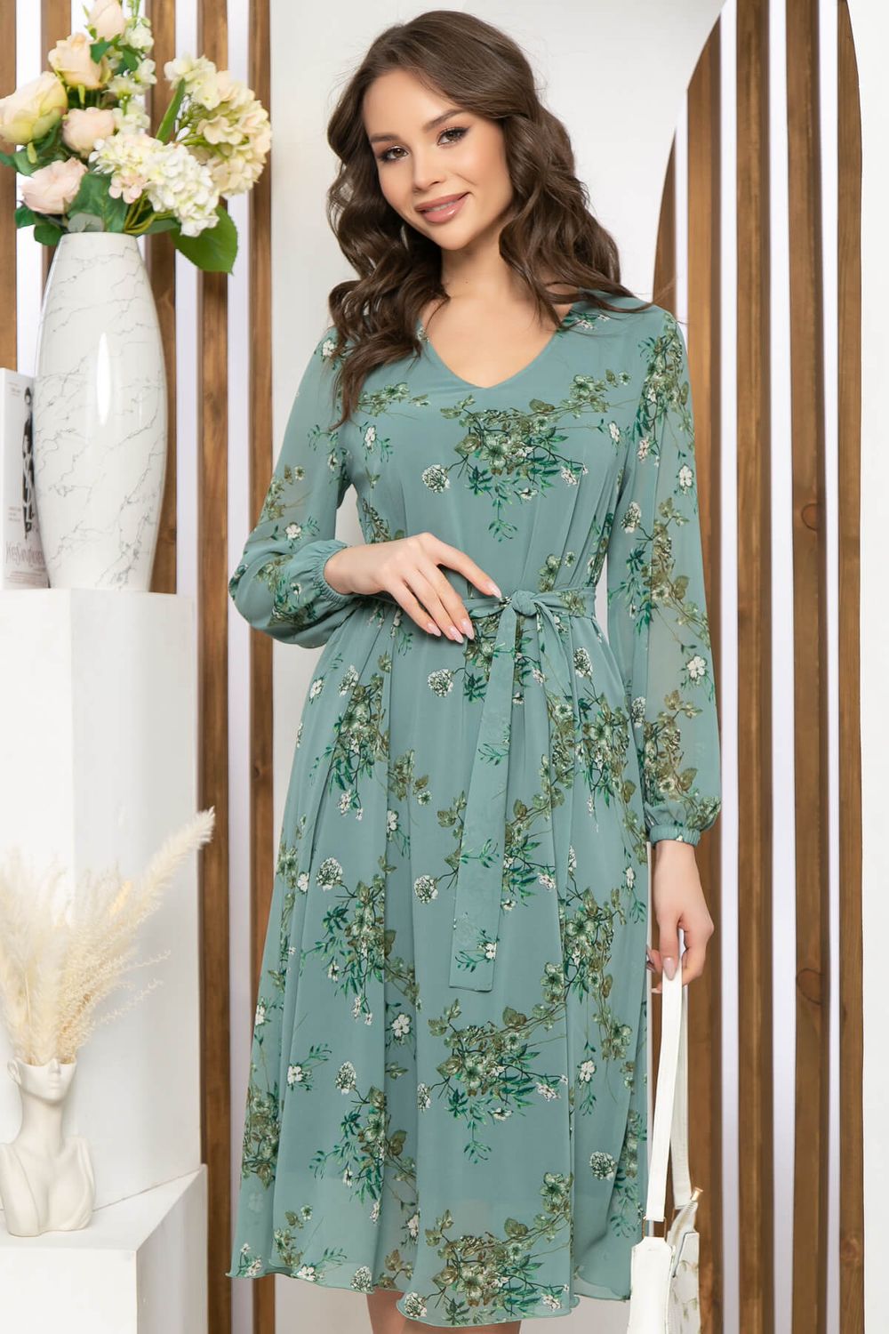 Платье "Волшебная история" (олива) П5205 LT Collection