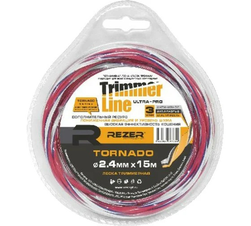 Леска Ultra-pro TORNADO 2.4мм*15м Rezer