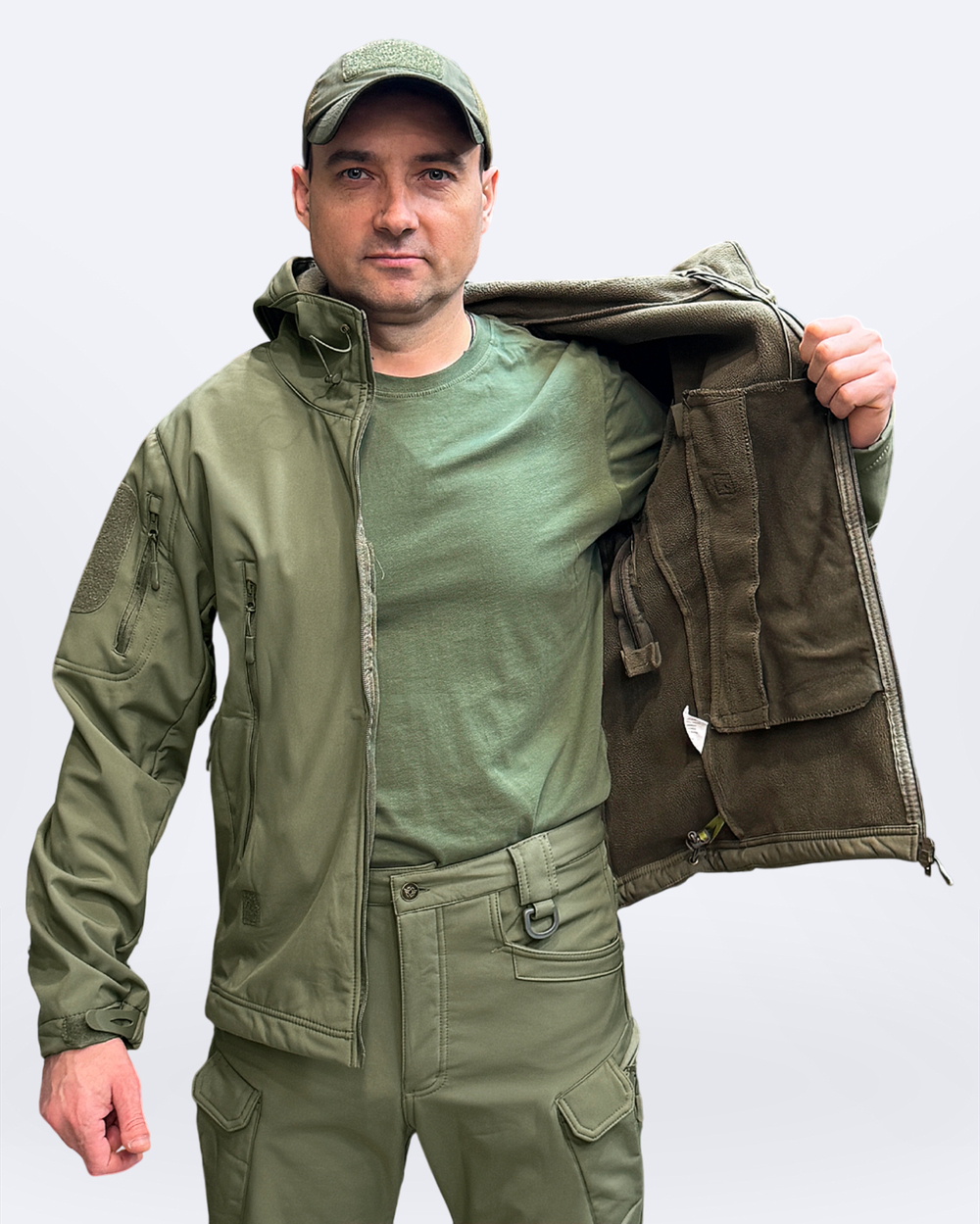 Куртка софтшелл Олива