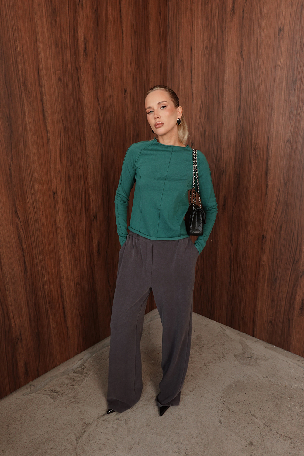 Джемпер тонкой вязки из хлопка