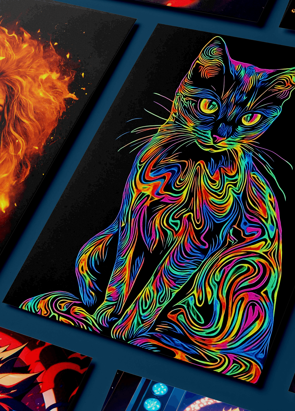 Картина на стену на металле от MetallSubArt "Кот"
