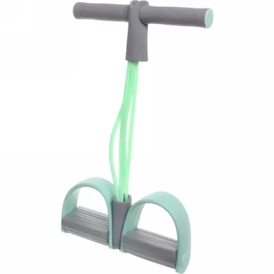 Эспандер универсальный с упорами для ног «Fitness» 45*25 см (нагрузка 18 кг), зеленый