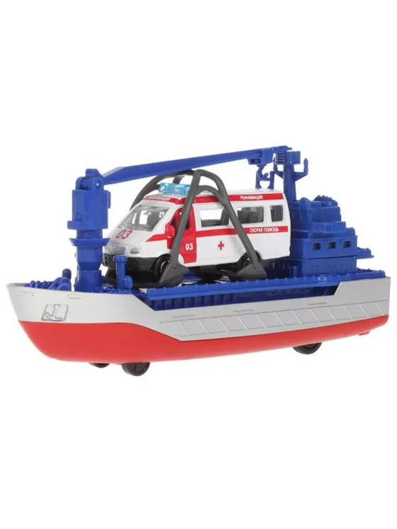 Игрушечный транспорт Транспортный корабль звук свет 17 см