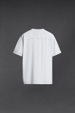 ZARA БАЗОВАЯ СПОРТИВНАЯ ФУТБОЛКА, БЕЛЫЙ