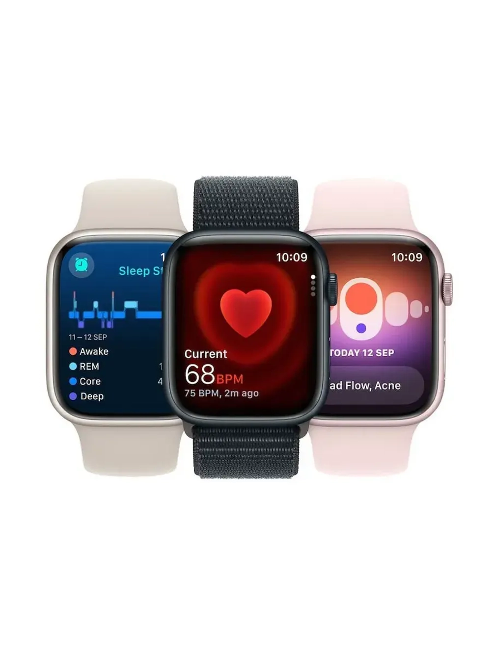 Apple Watch Series 9 45мм Pink/Light Pink Sport Band