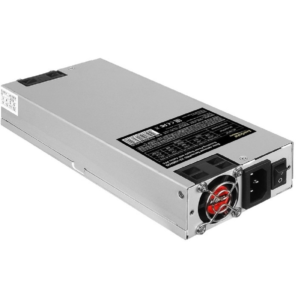 Блок питания Exegate EX292184RUS Серверный БП 1000W ExeGate ServerPRO-1U-1000ADS (1U, APFC, КПД 85% (80 PLUS Bronze), 2x4cm fans, 24pin, 2x(4+4)pin, 4xSATA, 3xIDE)