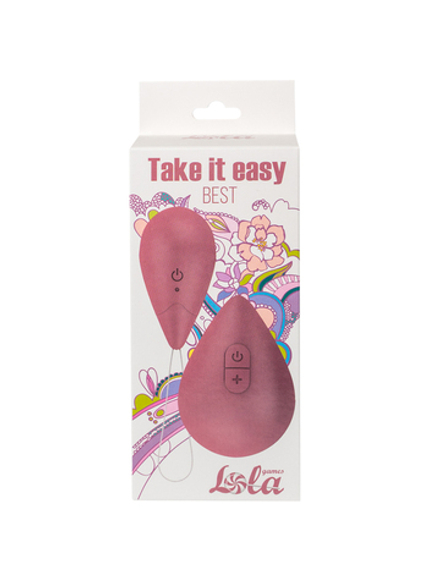 Виброяйцо с пультом управления Take it Easy Best Pink