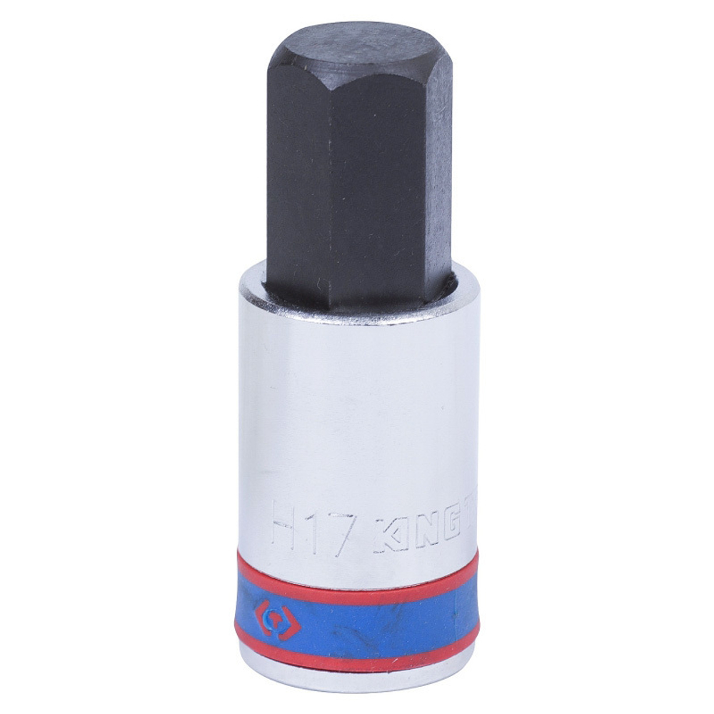 KING TONY (402517) Насадка (бита) торцевая 1/2", L = 66 мм, HEX, 17 мм