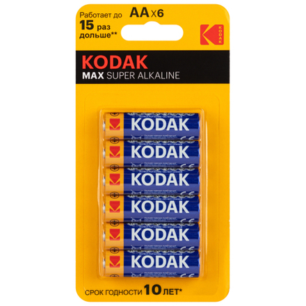 Батарейки Kodak LR6 4+2BL MAX SUPER Alkaline