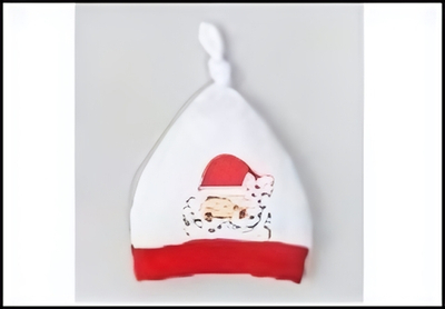 Чепчик (шапочка) Крошка Я "Любимчик Деда Мороза", белый, р.42, 4280912