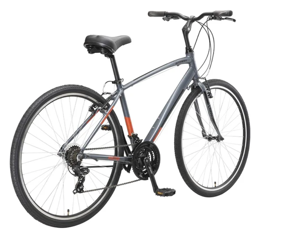 Велосипед Stark'23 Terros 28.2 V серый/черный/оранжевый 20"