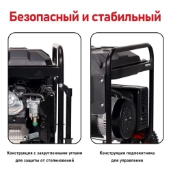 Бытовые однофазные бензиновые генераторы 9кВт 192F 50 Гц