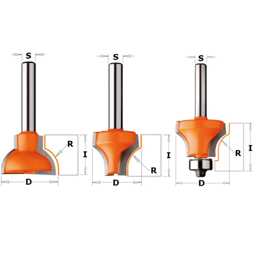Фреза СМТ мебельный переплет 30мм S=8 D=28x19 R10 955.308.11F