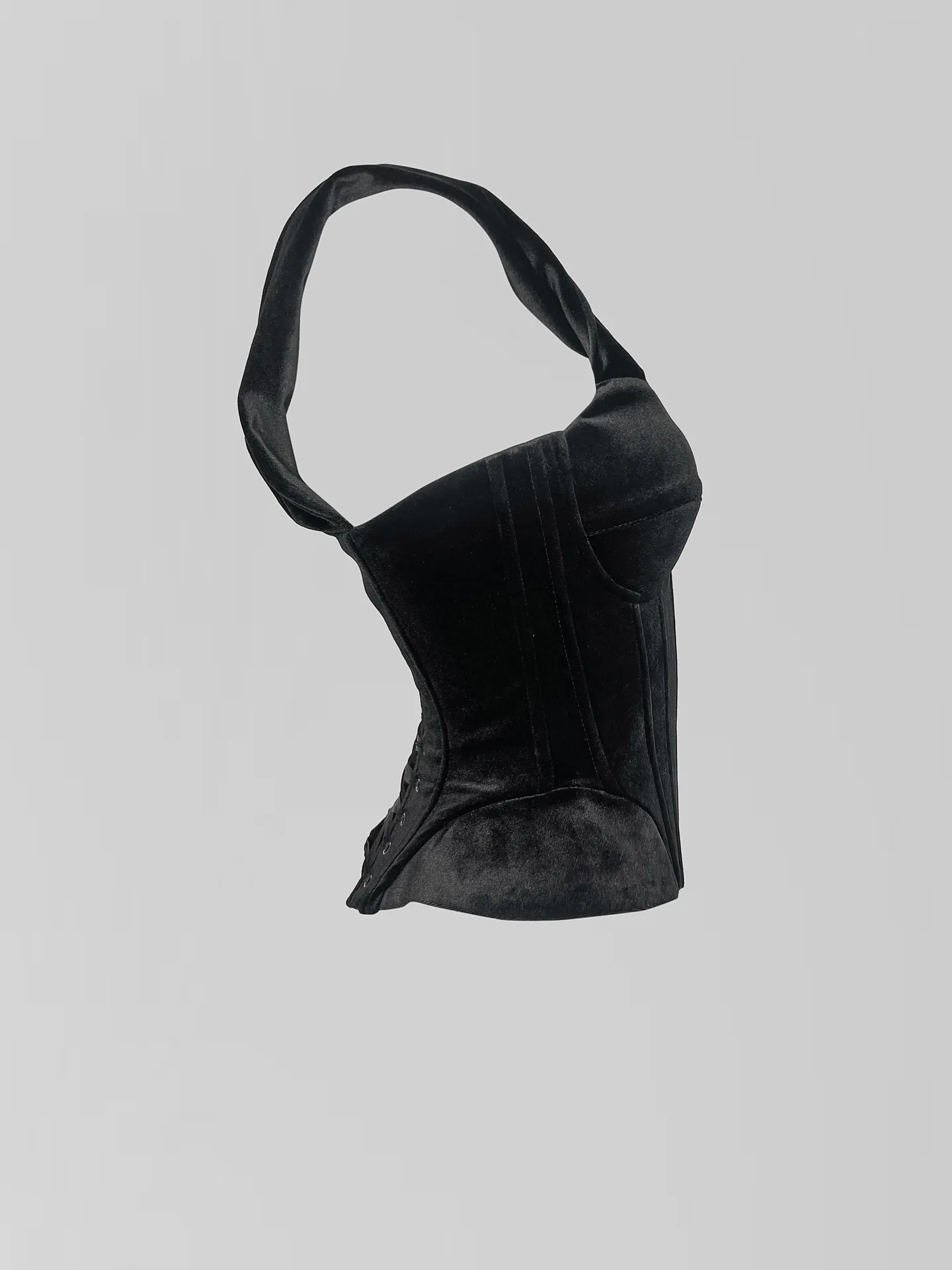 Корсет Agdali Brand однотонный бархатный