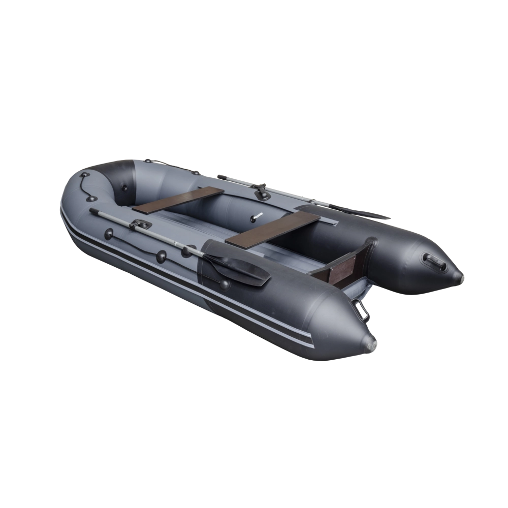 Лодка Таймень NX 3400 НДНД PRO, 3400*1600*450 мм., цвет графит - черный