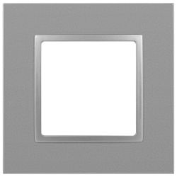 Рамка для розеток и выключателей ЭРА Elegance 14-5011-03 Classic, на 1 пост, алюминий