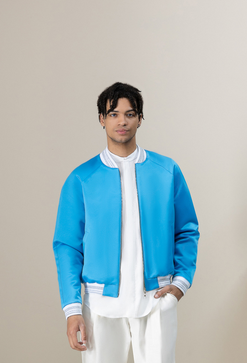 Бомбер мужской голубой 05-05-23 SS men