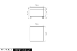 MOKKA БЕЛЛА / BELLA пуф малый, соломенный