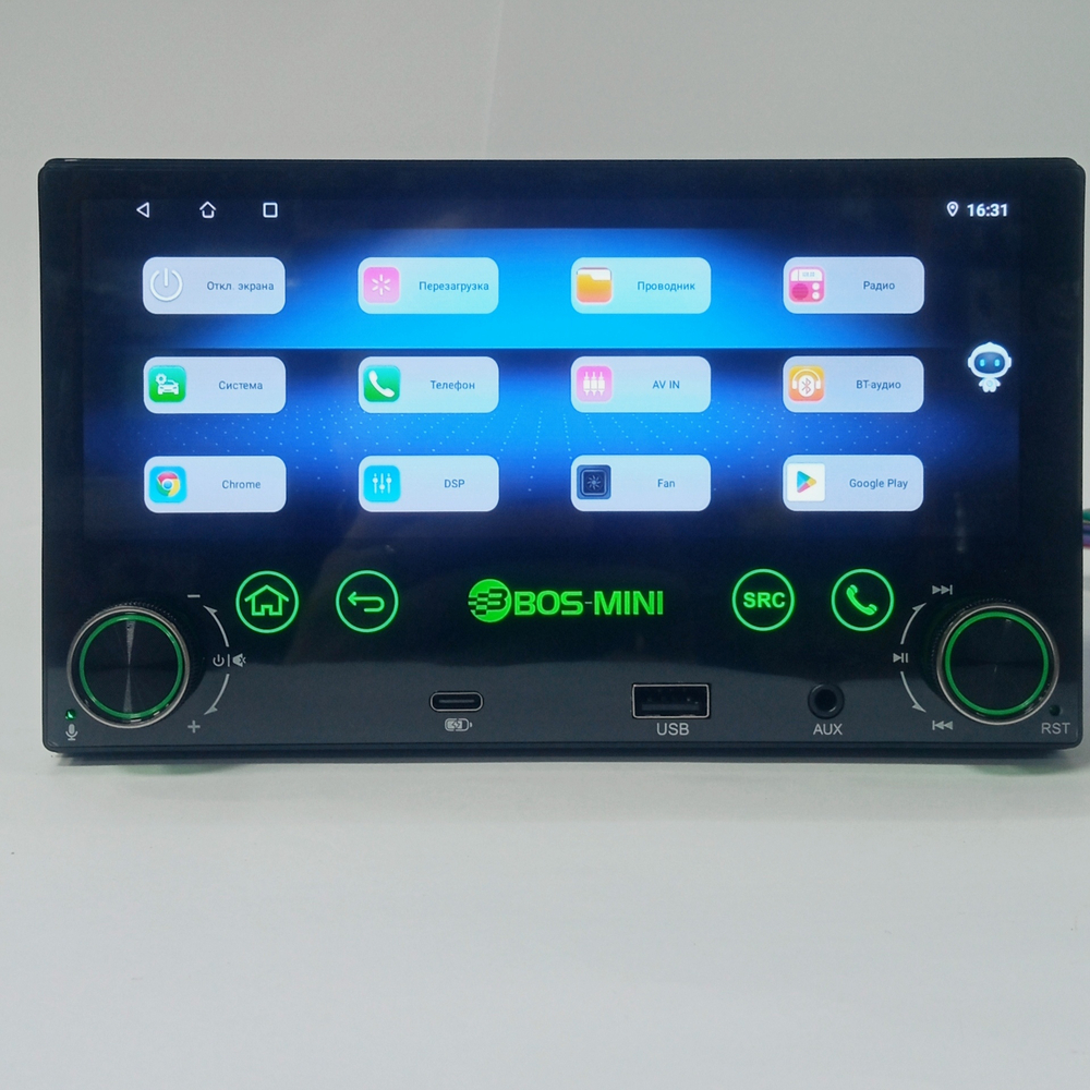 Автомагнитола 1DIN с экраном 6.86" Android 4+64GB BOS-MINI BOSN578D