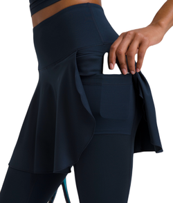 Теннисная юбка Wilson Doubles Tight - classic navy