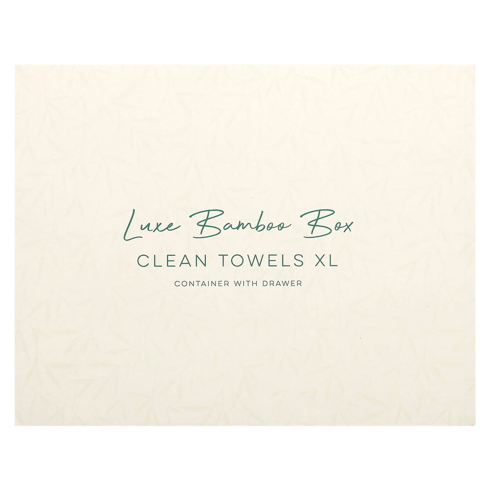 Clean Skin Club, Luxe Bamboo Box, чистые полотенца, размер XL, 50 шт.
