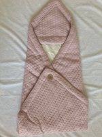 Конверт на выписку вязаный с подкладом "Loom" (Цвет: Черный, Размер: 80)