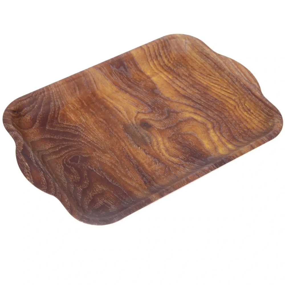 Поднос пластиковый «WOOD» 33,5*23*2,5см