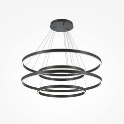 Люстра подвесная светодиодная диммируемая Maytoni Rim MOD058PL-L174BK