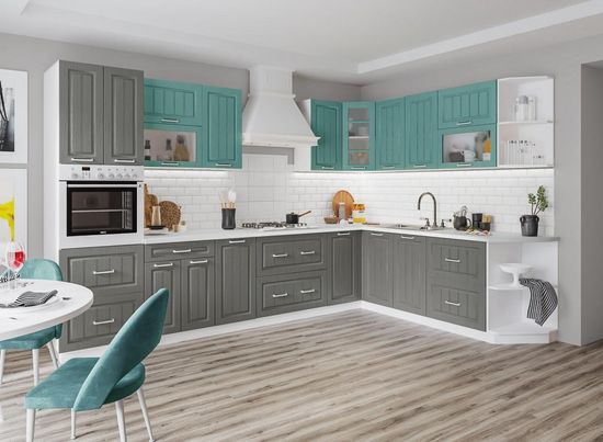 вариант компоновки модульная кухня ЛУКСОР