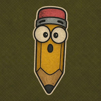 Карандаш с глазами (60 см) - декор для фотосессий