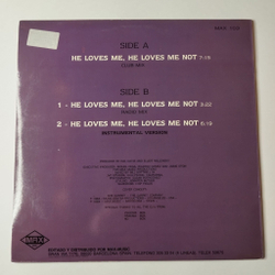 Винтажная виниловая пластинка LP Kim Fields He Loves Me He Loves Me Not (Spain 1984) 45 RPM Maxi Single