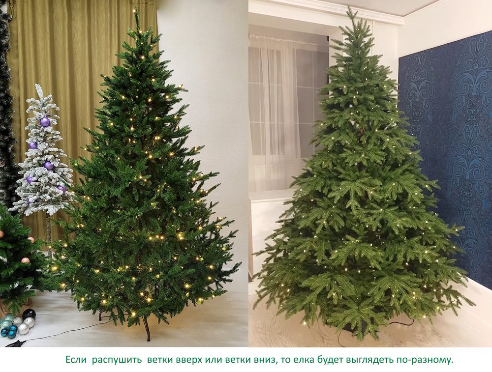 Литая елка с встроенной гирляндой