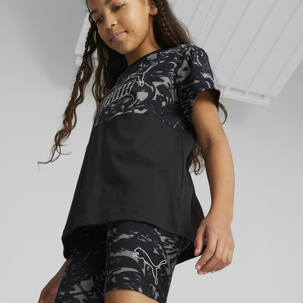Детские шорты PUMA High Waist AOP ShortLeggings