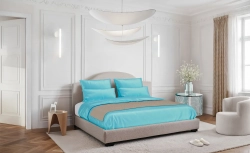 Постельное белье семейное Mollen светло-бирюзовое