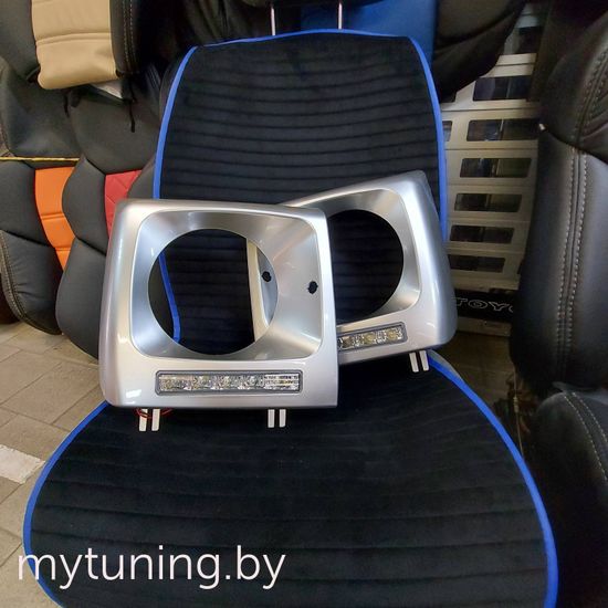 Дневные ходовые огни для Mercedes G-Class W463 (01-12) серебристые