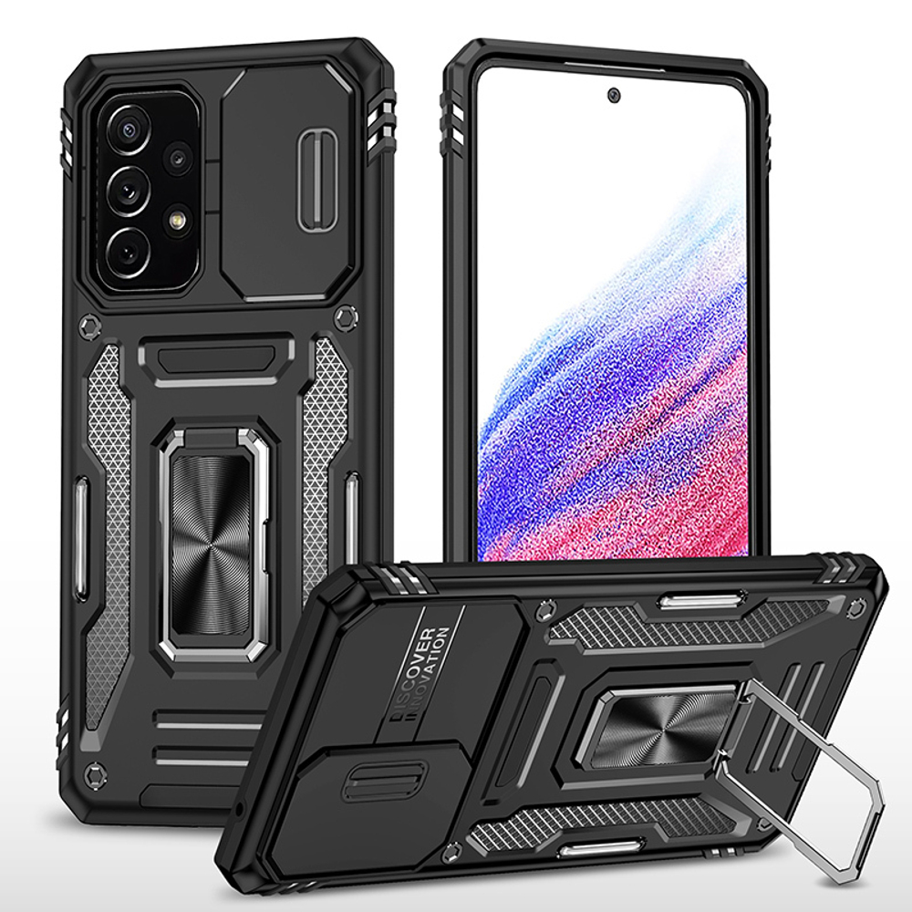 Чехол Safe Case с кольцом и защитой камеры для Samsung Galaxy A73