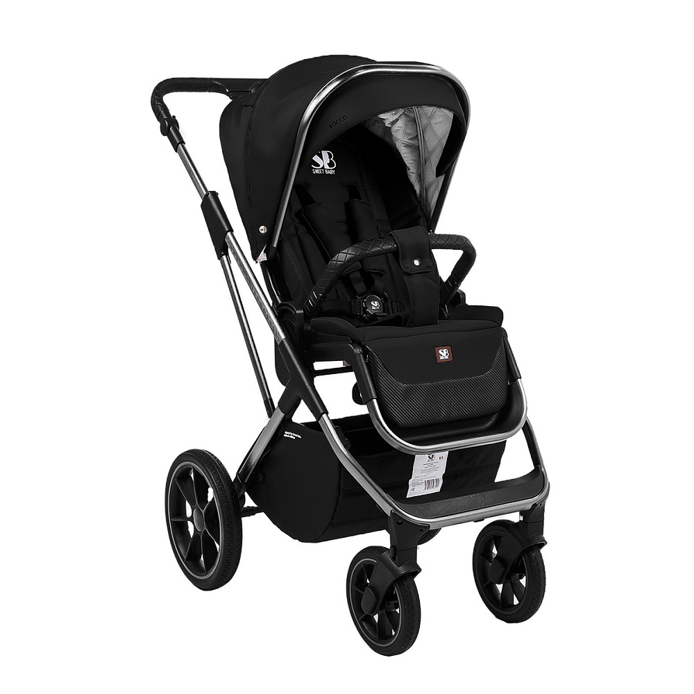 Коляска 3 в 1 Sweet Baby Rocco + автокресло Premier Grey Black