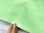 Crocco Ciclamento Mint Green (0,8-1,0 мм), цв. Зеленый, натуральная кожа