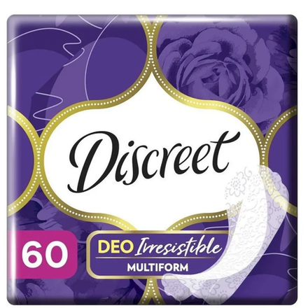 Прокладки ежедневные Discreet Deo Irresistible Multiform 60 шт