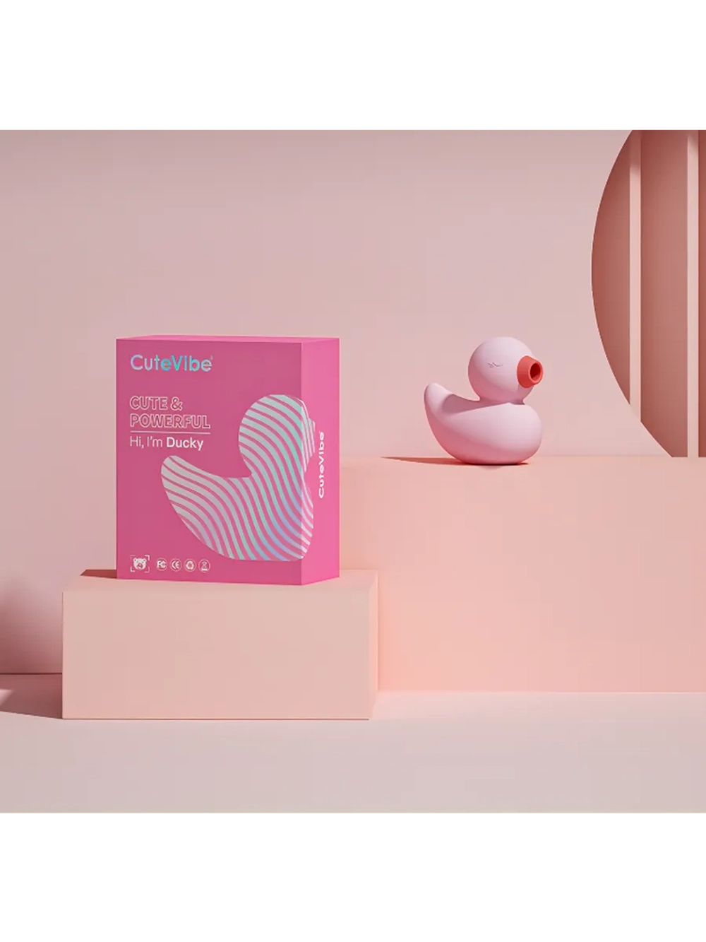 Вибратор вакуумно-волновой стимулятор уточка Ducky