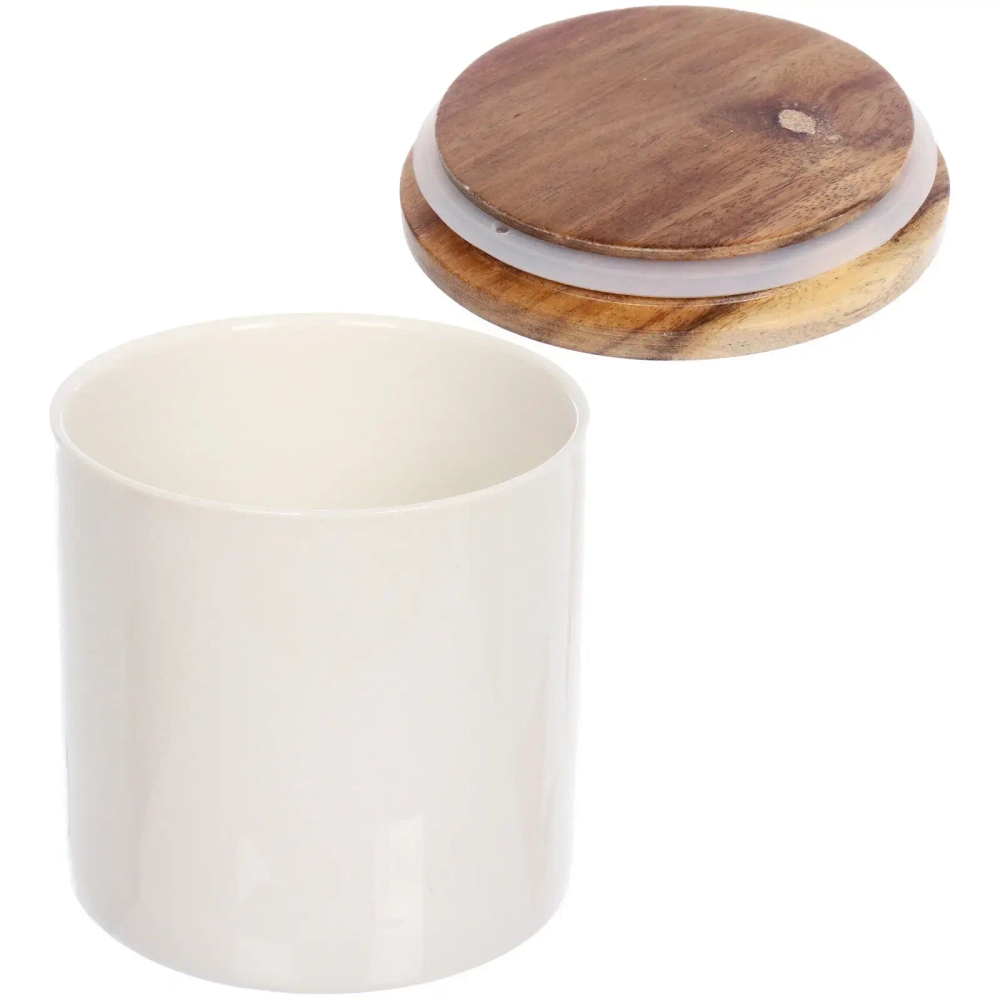 Банка для хранения керамическая «White magic» 500мл 10*10,5см