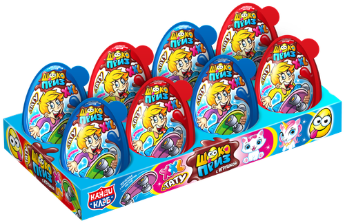 Печенье с шоколадной пастой и игрушкой ШОКОПРИЗ XXL для мальчиков 30гр*8шт*6 блоков.