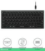 Клавиатура A4Tech Fstyler серый (FX51)