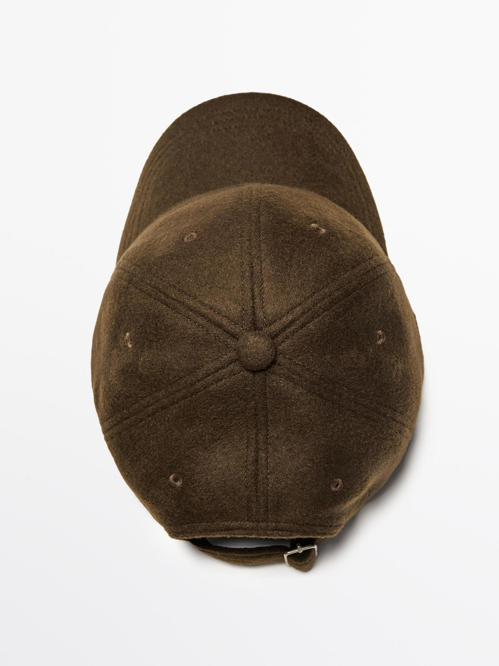 Massimo Dutti Кепка из рельефного фетра, зеленый