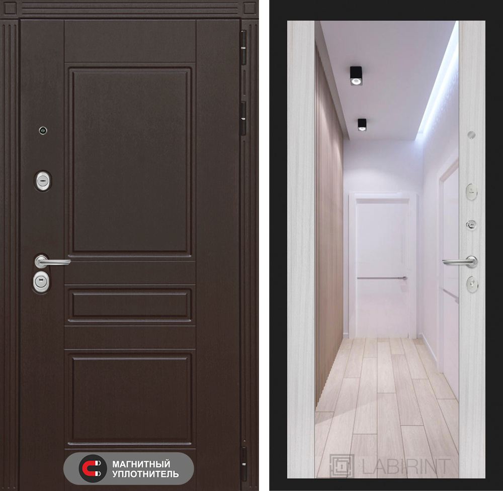 Мегаполис зеркало МАХ сандал белый