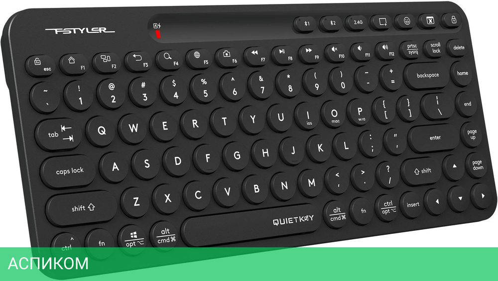 Клавиатура A4Tech Fstyler FBK36C AS черный (FBK36C AS)