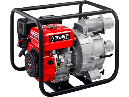 Мотопомпа бензиновая ЗУБР МПГ-1300 1300л/мин. для грязной воды