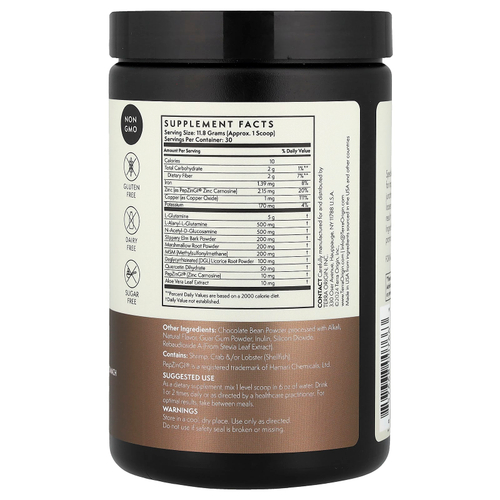 Terra Origin, Healthy Gut™, с шоколадным вкусом, 354 г (12,49 унции)